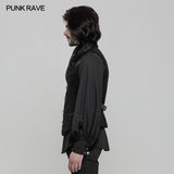 Steampunk Heavy Twilled Woven Breasted Waistcoat For Men