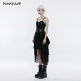 Steampunk Adjustable Four-Button Design Lace Dress For Women