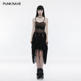 Steampunk Adjustable Four-Button Design Lace Dress For Women