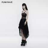 Steampunk Adjustable Four-Button Design Lace Dress For Women