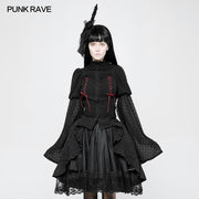 Kawaii Classic Lolita Trumpet Sleeve Gothic Shirt For Women