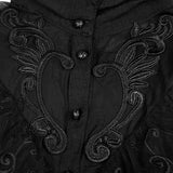 Gothic Phoenix Tail Three-Quarter Sleeves Shirt For Women