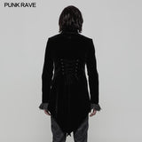 Gorgeous Tailcoat Velvet &amp; Jacquard Men's Gothic Dress Coat