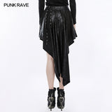 Asymmetric Layering Knitted Punk Skirt For Women
