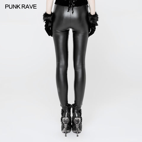 Vampire Sweet Love Leather Gothic Leggings