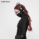 Steampunk Embossed Leather Collar And Shoulder Harness Accessories For Women