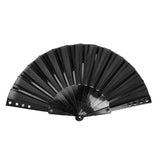 Black Rivet Handheld Fold Fan Punk Accessories
