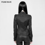 Vintage Military Uniform Punk Shirt For Women