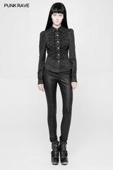 Vintage Military Uniform Punk Shirt For Women