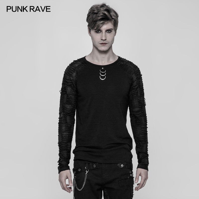 Men's Raglan Sleeve Knit Punk T-shirt– Punkravestore
