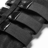 Men And Women Diablo Assassin Punk Rivet Leather Buckles Gloves Arm Warmers