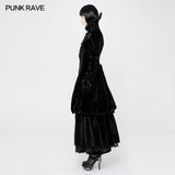 Gorgeous Victorian Royal Vintage Layered Gothic Coat With Stand Collar