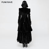 Gorgeous Victorian Royal Vintage Layered Gothic Coat With Stand Collar