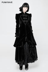 Gorgeous Victorian Royal Vintage Layered Gothic Coat With Stand Collar