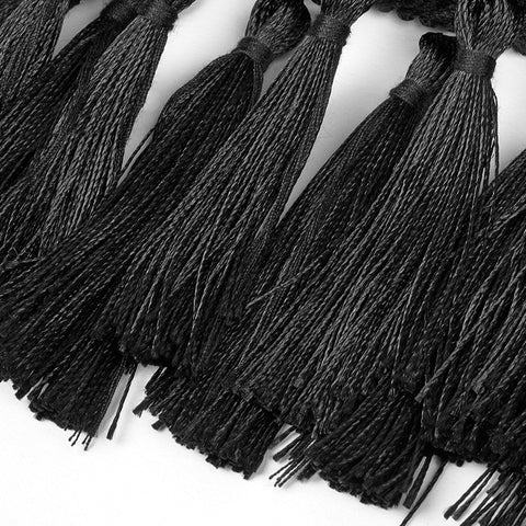 Gothic Jacquard Palace Pattern Tassel Waist Girdle Accessories