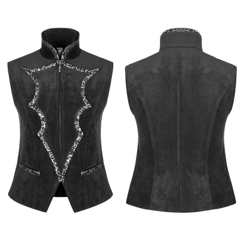 Alchemist Gothic Waistcoat Vampire Bat Velvet Vest