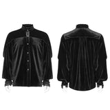 Dracula Dark Gorgeous Vintage Velvet Gothic Shirt