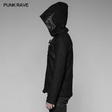 Dark Evil Dragon Pullover Mosaic Punk Hoodies For Men
