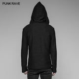 Dark Evil Dragon Pullover Mosaic Punk Hoodies For Men