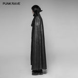 Dracula Gorgeous Gothic Cape Cloak Embossed Velvet Long Coat