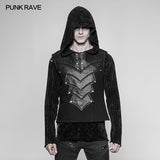 Punk Warrior Leather Stitching Personality Chest Protector Vest