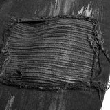 Men's Punk Decadent Crack Personality Pants Hand-painted Trousers