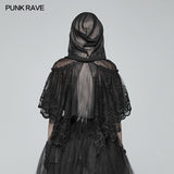 Lolita Transparent Lace Small Cloak With Hood