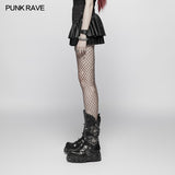 Lovely Steamy Ruffled Punk Miniskirt