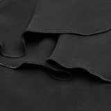 Punk Double Lotus Leaf Edge Bandage Dress