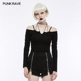 T Tie The Rope Strapless Long Sleeve Bottoming Shirts