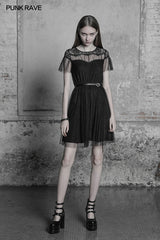 The Black Swan Fairy Lace Mesh Dress