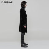 Gothic Mens Simple Long Sleeve Three-quarter Coat