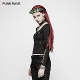 Punk Hollow-out Long Sleeve T-shirt