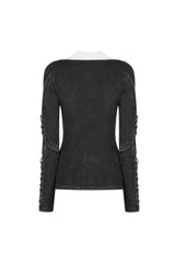 Punk Hollow-out Long Sleeve T-shirt