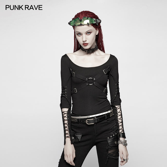 Punk Hollow-out Long Sleeve T-shirt– Punkravestore
