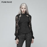 Gorgeous Gothic Lace Shirt Long Sleeve Vintage Blouse