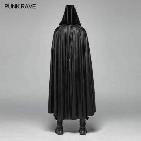 Gothic Mens Black Retro Mystic Cloak