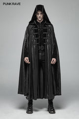 Gothic Mens Black Retro Mystic Cloak