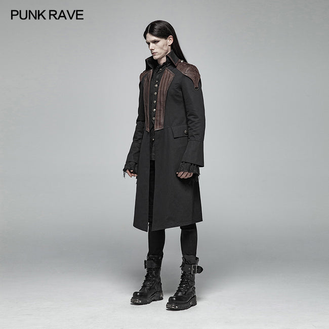 Steampunk Mens Mid-length Coat