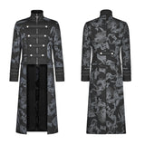 Punk Mens Dragon Totem Detachable Coat