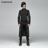 Punk Mens Dragon Totem Detachable Coat