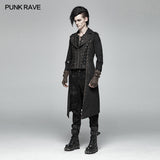 Steampunk The Rope Long Zipper Vest