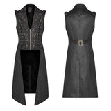 Steampunk The Rope Long Zipper Vest