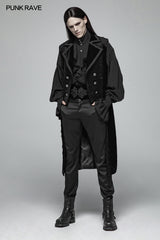 Victoria Gorgeous Dark-textured Gothic Long Vest