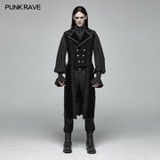Victoria Gorgeous Dark-textured Gothic Long Vest