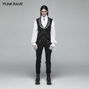 Gothic V-neck Swallow Tail Vest