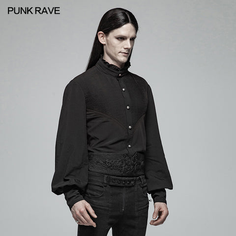Gothic Mens Daily Wear Thin Shirts