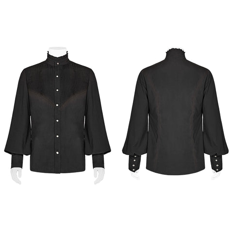 Gothic Mens Daily Wear Thin Shirts