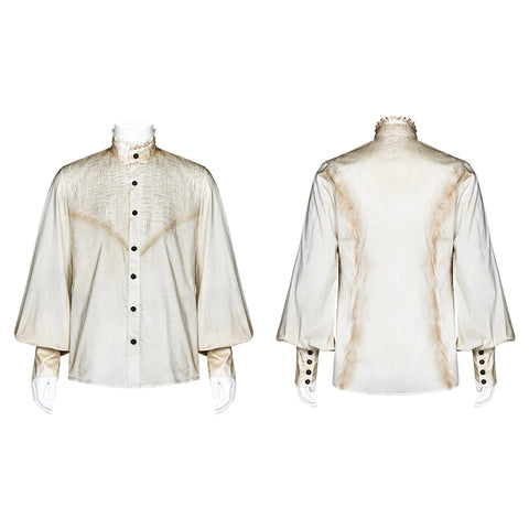 Gothic Mens Daily Wear Thin Shirts