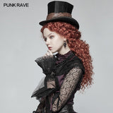 Steampunk Bronze Pattern Buckle Lace Glove